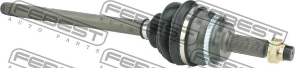 Febest 0114-ZZT251A48LH - Шарнирный комплект, ШРУС, приводной вал autospares.lv