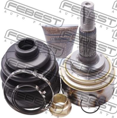 Febest 0110-018 - Шарнирный комплект, ШРУС, приводной вал autospares.lv