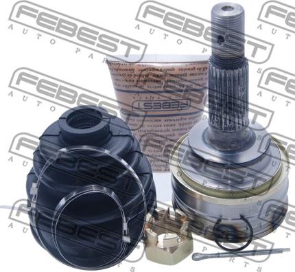 Febest 0110-037 - Шарнирный комплект, ШРУС, приводной вал autospares.lv