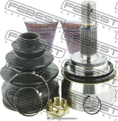 Febest 0110-GRJ150 - Шарнирный комплект, ШРУС, приводной вал autospares.lv