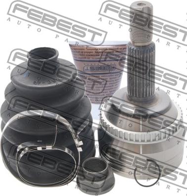 Febest 0110-ZZE132A48 - Шарнирный комплект, ШРУС, приводной вал autospares.lv