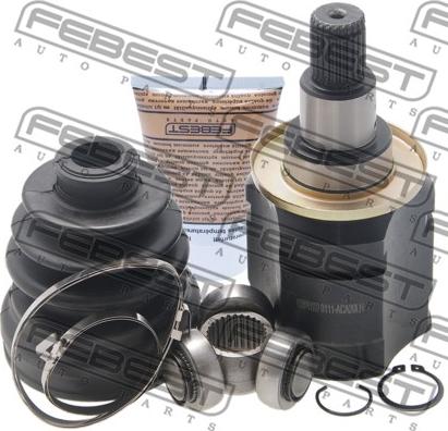 Febest 0111-ACA20LH - Шарнирный комплект, ШРУС, приводной вал autospares.lv