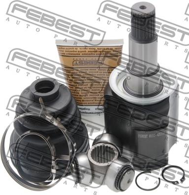 Febest 0111-ACU35R - Шарнирный комплект, ШРУС, приводной вал autospares.lv