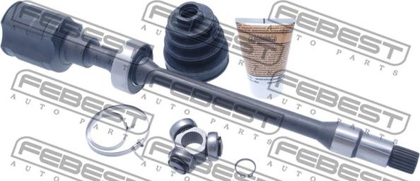 Febest 0111-GRX125RH - Шарнирный комплект, ШРУС, приводной вал autospares.lv