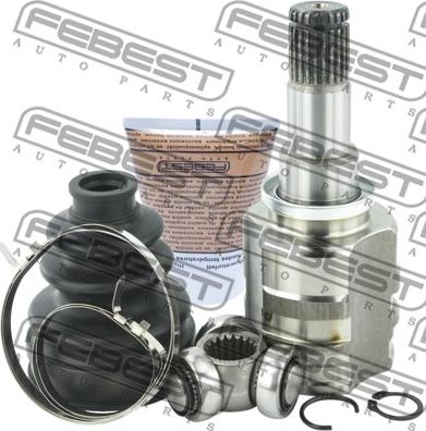 Febest 0111-KSP130 - Шарнирный комплект, ШРУС, приводной вал autospares.lv