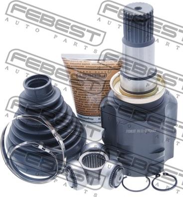 Febest 0111-ZVW30RH - Шарнирный комплект, ШРУС, приводной вал autospares.lv