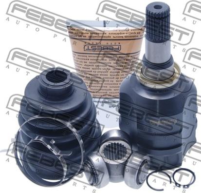 Febest 0111-ZZE120 - Шарнирный комплект, ШРУС, приводной вал autospares.lv