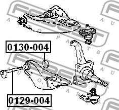 Febest 0129-004 - Болт регулировки развала колёс autospares.lv