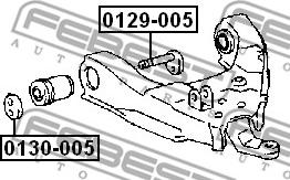 Febest 0129-005 - Болт регулировки развала колёс autospares.lv