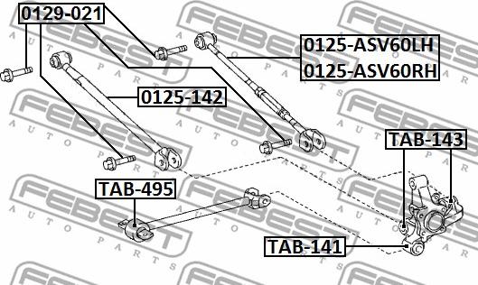 Febest 0129-021 - Болт регулировки развала колёс autospares.lv