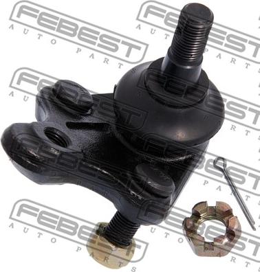 Febest 0120-405 - Шаровая опора, несущий / направляющий шарнир autospares.lv