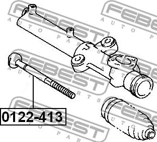 Febest 0122-423 - Осевой шарнир, рулевая тяга autospares.lv