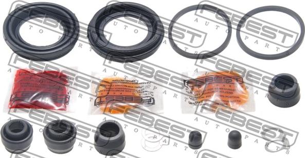 Febest 0175-HDJ100R - Ремкомплект, тормозной суппорт autospares.lv