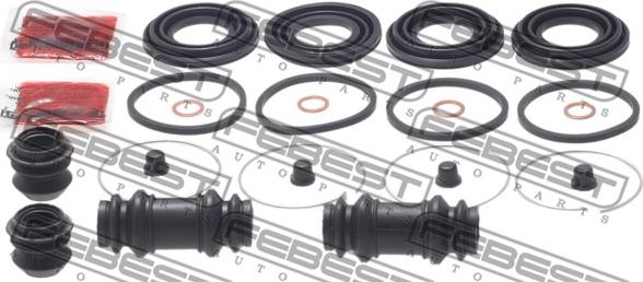 Febest 0175-TCR11F - Ремкомплект, тормозной суппорт autospares.lv