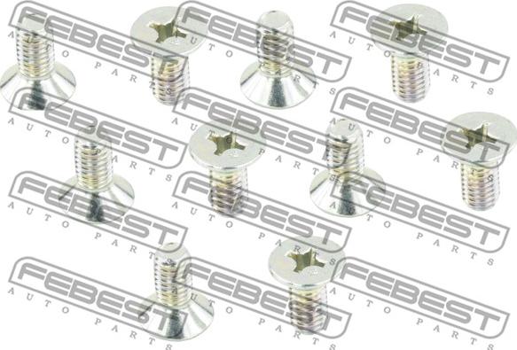 Febest 0398-003-PCS10 - Болт крепления, рычаг autospares.lv