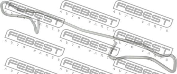 Febest 0303-001 - Пружина, колодки дискового тормоза autospares.lv