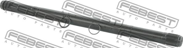 Febest 0312-RD1LH - Приводной вал autospares.lv