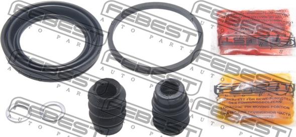 Febest 0375-EKR - Ремкомплект, тормозной суппорт autospares.lv