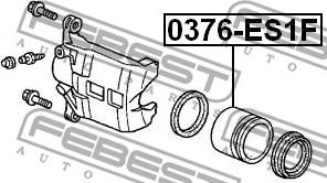 Febest 0376-ES1F - Поршень, корпус скобы тормоза autospares.lv