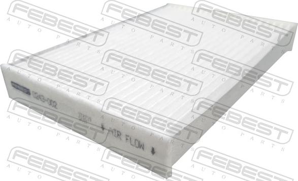 Febest 0243-002 - Фильтр воздуха в салоне autospares.lv