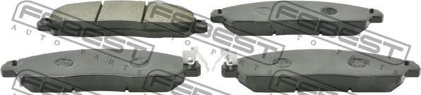 Febest 0201-D23MF - Тормозные колодки, дисковые, комплект autospares.lv