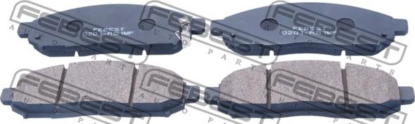 Febest 0201-R51MF - Тормозные колодки, дисковые, комплект autospares.lv