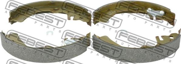 Febest 0202-E11R - Комплект тормозных колодок, барабанные autospares.lv