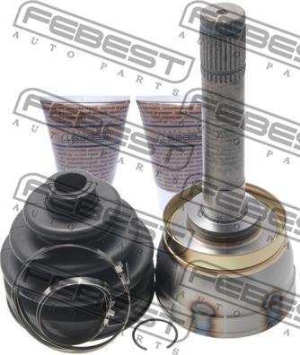 Febest 0210-071 - Шарнирный комплект, ШРУС, приводной вал autospares.lv