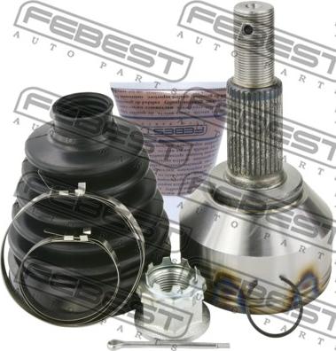 Febest 0210-R52VQ35 - Шарнирный комплект, ШРУС, приводной вал autospares.lv