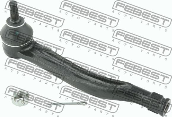 Febest 0221-B17LH - Наконечник рулевой тяги, шарнир autospares.lv