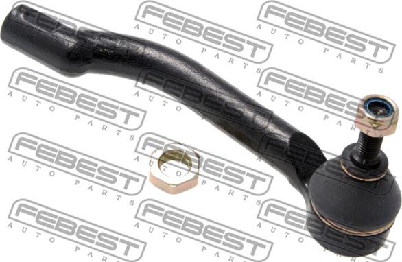 Febest 0221-J10RH - Наконечник рулевой тяги, шарнир autospares.lv