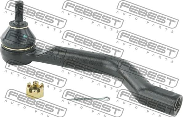 Febest 0221-J11ELH - Наконечник рулевой тяги, шарнир autospares.lv