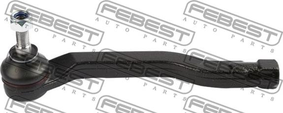 Febest 0221-K12ELH - Наконечник рулевой тяги, шарнир autospares.lv