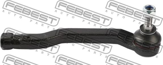 Febest 0221-K12ERH - Наконечник рулевой тяги, шарнир autospares.lv