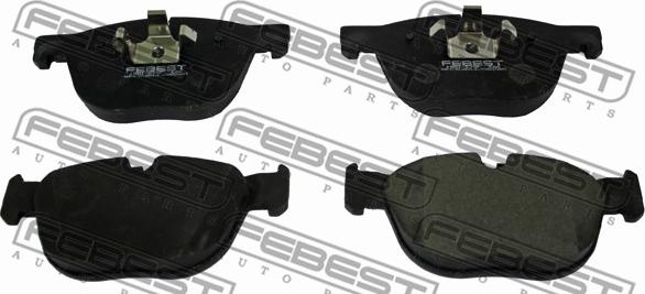 Febest 1901-E70F - Тормозные колодки, дисковые, комплект autospares.lv