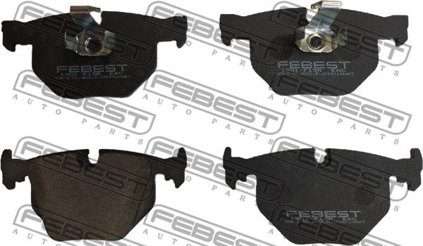 Febest 1901-F15R - Тормозные колодки, дисковые, комплект autospares.lv