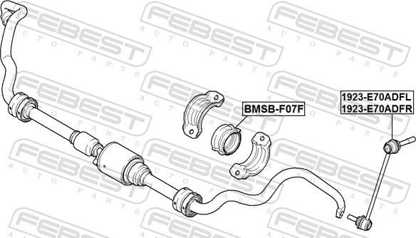 Febest 1923-E70ADFR - Тяга / стойка, стабилизатор autospares.lv