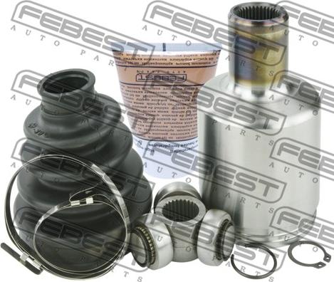 Febest 1611-221FLH - Шарнирный комплект, ШРУС, приводной вал autospares.lv