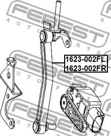 Febest 1623-002FR - Подвеска, стойка вала autospares.lv