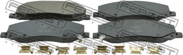 Febest 1801-INSF - Тормозные колодки, дисковые, комплект autospares.lv