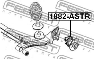 Febest 1882-ASTR - Ступица колеса, поворотный кулак autospares.lv