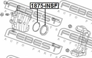 Febest 1875-INSF - Ремкомплект, тормозной суппорт autospares.lv