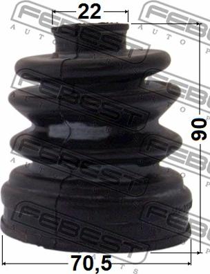 Febest 1215-CM10R - Пыльник, приводной вал autospares.lv