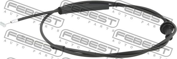 Febest 12101-TBL - Тросик замка капота autospares.lv