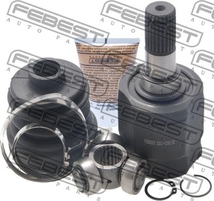 Febest 1211-CM10R - Шарнирный комплект, ШРУС, приводной вал autospares.lv