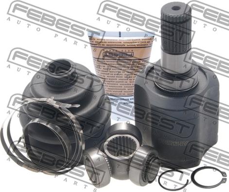 Febest 1211-EFMT - Шарнирный комплект, ШРУС, приводной вал autospares.lv