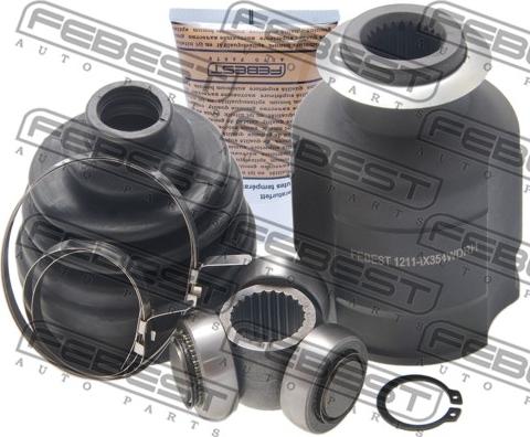 Febest 1211-IX354WDRH - Шарнирный комплект, ШРУС, приводной вал autospares.lv