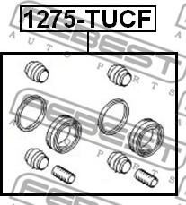 Febest 1275-TUCF - Ремкомплект, тормозной суппорт autospares.lv