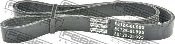 Febest 88128-6L995 - Поликлиновой ремень autospares.lv