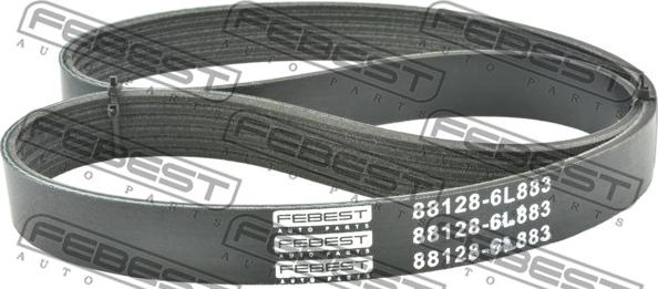 Febest 88128-6L883 - Поликлиновой ремень autospares.lv